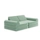 preview thumbnail 1 of 75, Soft Foam Modular Kids Play Couch with 6 Sectional Sofa Pieces - 27.5"D x 56"W x 17.25"H Sage