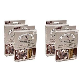 Shop Tartar Shield Soft Rawhide Chews For Large Dogs 8 Count 4 Pack Free Shipping Today Overstock 25734314