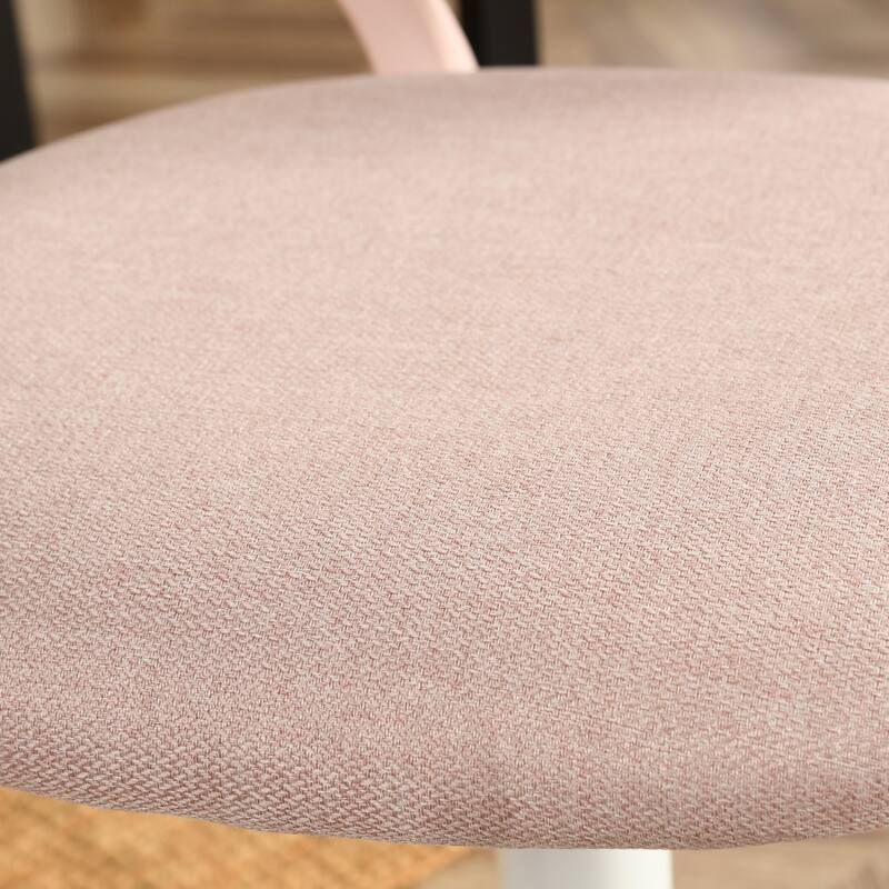 HomyLin Armless Swivel Kids Desk Chair with Mesh Padded Seating