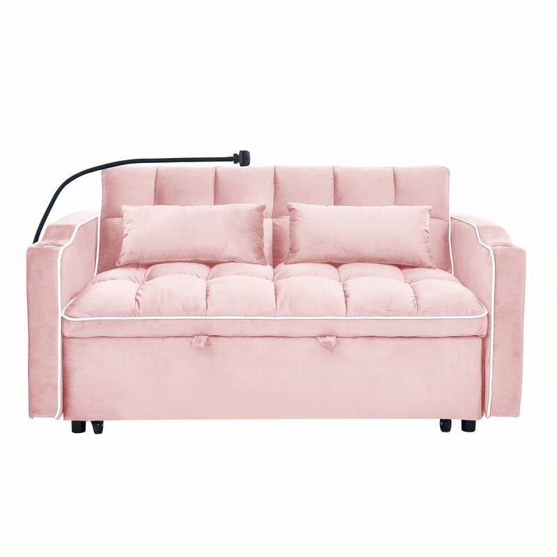 55.51 inch versatile foldable sofa bed