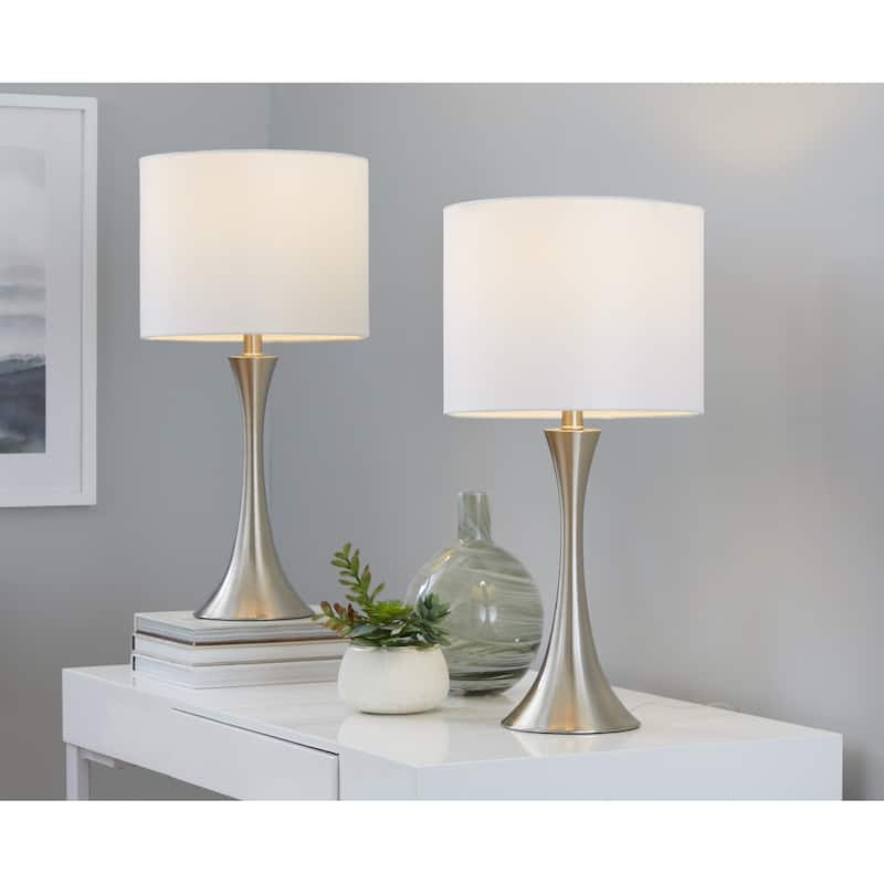 Porch & Den Bakkom 24" Metal Table Lamp (Set of 2)