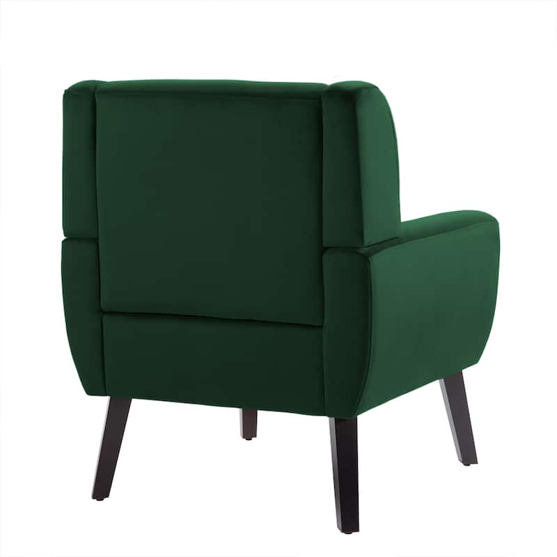 Velvet Upholstered Armchair Tufted Accent Chair