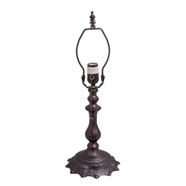 Meyda Tiffany 158048 Classic 11" Tall Lamp Base - Mahogany Bronze
