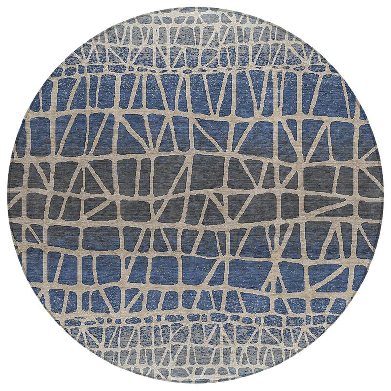 Machine Washable Indoor/ Outdoor Boho Global Chantille Rug