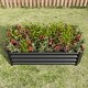 4undefined2undefined1 ft Metal Outdoor Planter Rectangle Raised Planter ...