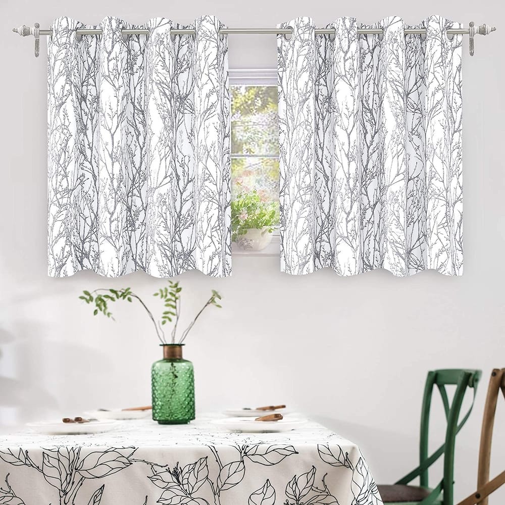 Tree Branch Grommet Window Curtain Panel