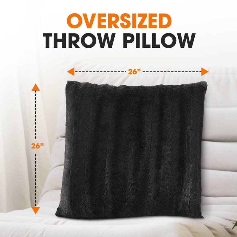 Cheer Collection Decorative Throw Pillows for Couch & Bed (Set of 2)