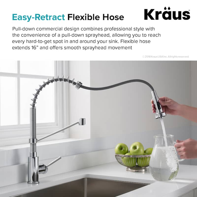 Kraus Pax 24" Undermount Single Basin Stainless Steel Kitchen Sink