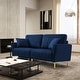 preview thumbnail 11 of 17, JASIWAY Modern Upholstered Velvet 2-Seater Sofa with Metal Legs