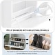 preview thumbnail 8 of 17, Merax Wood Grain Pattern Top Shoe Storage Solution with Adjustable Panel