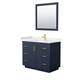 Option Dark Blue, Gold Trim, Carrara Cultured Marble Top