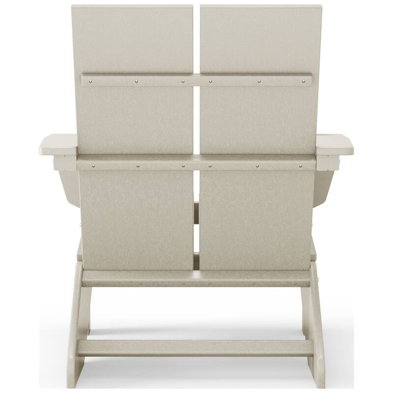 Coastin Modern Poly Adirondack Chair (Set of 4), Black