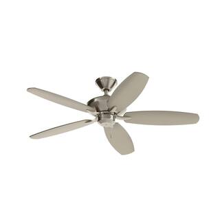 Kichler Renew Energy Star Qualified 52 inch Ceiling Fan Brushed Stainless Steel with Reversible Blades