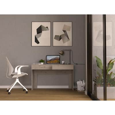 Compact Computer Desk with Two Drawers