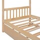 preview thumbnail 32 of 34, Twin Size Wooden House Bed with Twin Size Trundle