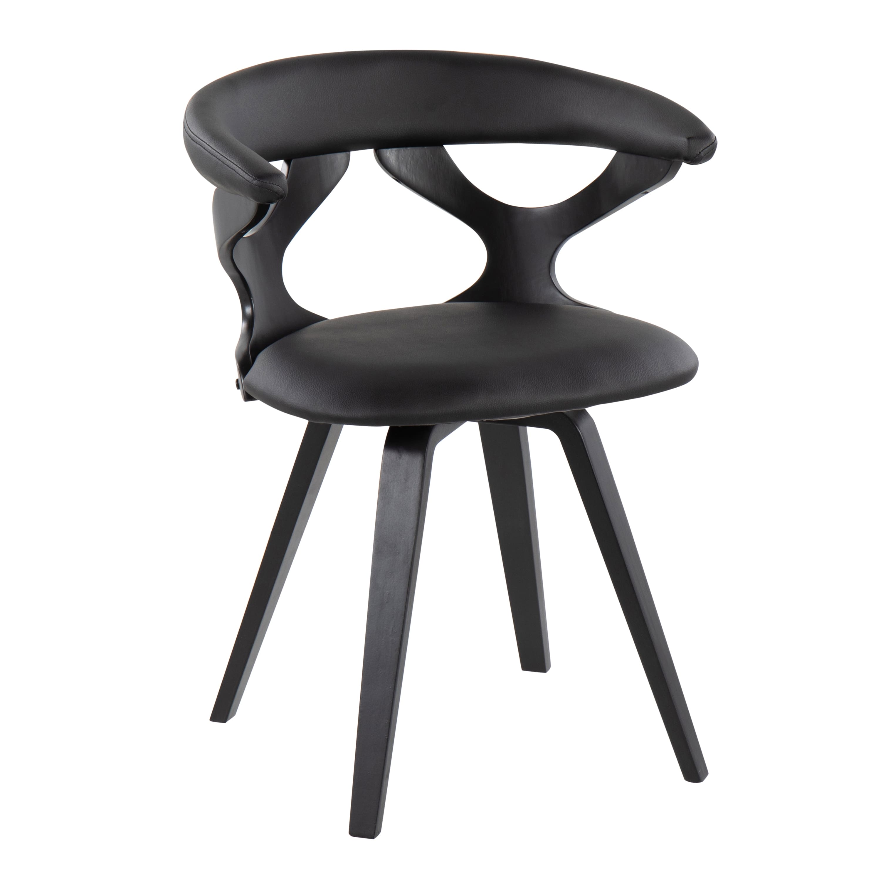 Option Black Faux Leather/Black