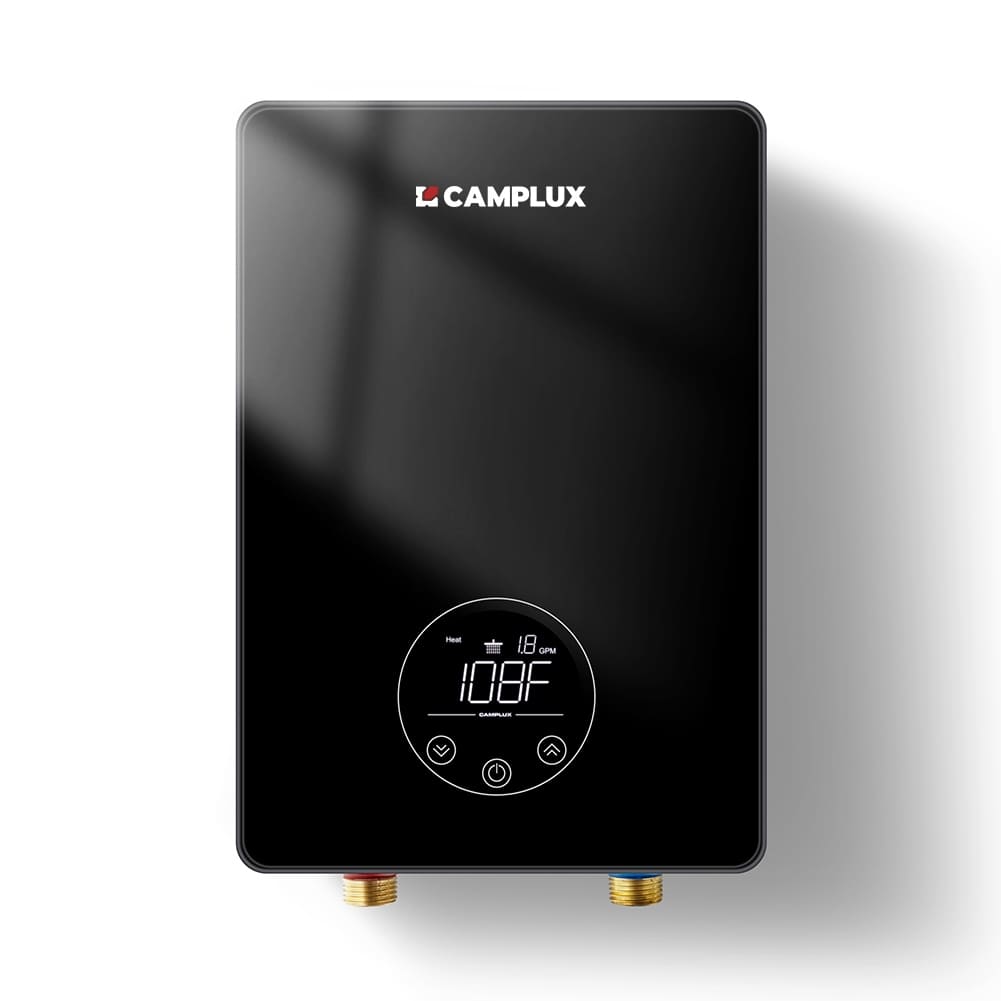 CAMPLUX 1.8 GPM Electric Tankless Water Heater 6kW 240V, Brick