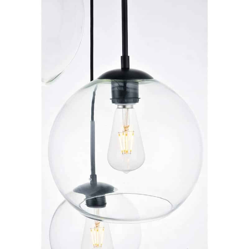 Clear Glass 3-light Pendant