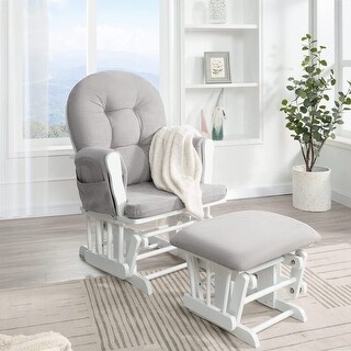 Glider and ottoman set for nursery clearance