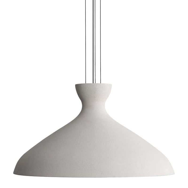 Golden Lighting 2173-22 Aethera 22" Wide Pendant - White Sandstone Cement