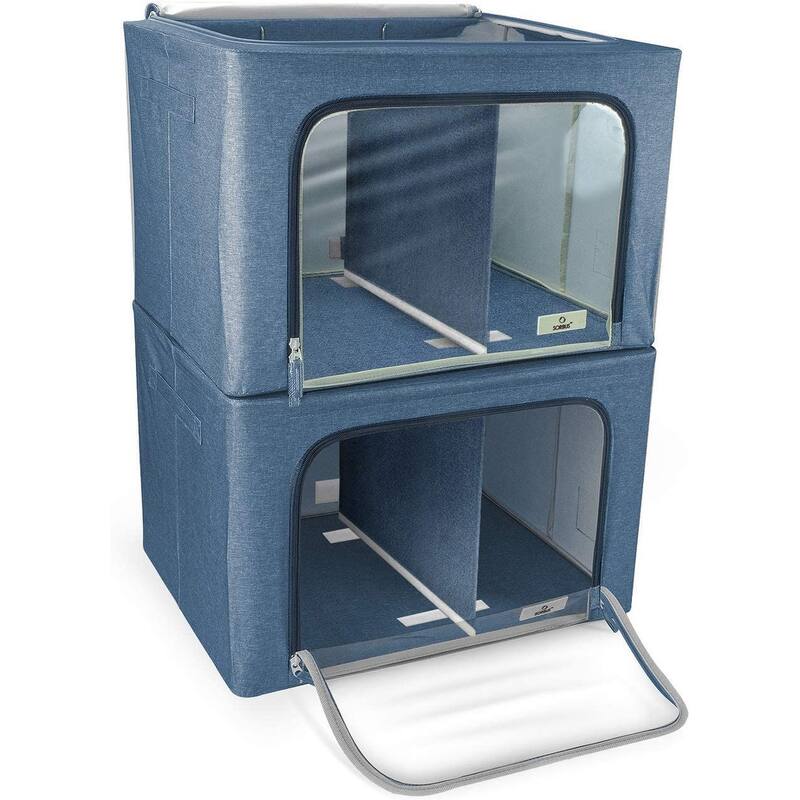 Sorbus Two Section Storage Chest and Boxes