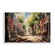 preview thumbnail 1 of 7, Stupell American Flag Lined Street Framed Giclee Art Design By Arlington Prints 18 x 12 - White