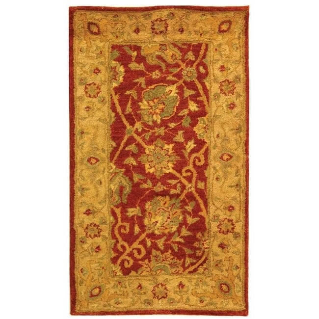 SAFAVIEH Handmade Antiquity Mazie Traditional Oriental Wool Rug - 2'3" x 4' - Rust