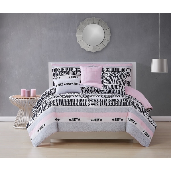 Juicy Couture Stencil 6-Piece Reversible Set, King. Opens flyout.