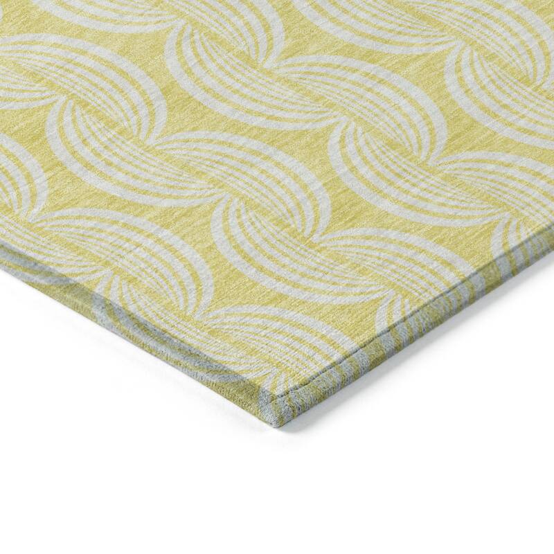 HomeRoots Ogee Transitional Rectangle Outdoor Rug