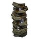 preview thumbnail 6 of 5, Nestfair 5-Tier Floor Rack Water Fall Fountain with White LED Light