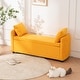 preview thumbnail 35 of 48, Storage Bench for Bedroom, 60" End of Bed Bench for King Size Bed Modern Upholstered Long Bench with Tufted Arm