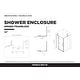 preview thumbnail 28 of 35, Fine Fixtures Frameless Shower Enclosure Hinged Glass Shower Door - Tempered Glass