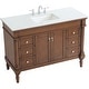 preview thumbnail 3 of 9, Elegant Lighting VF13048-VW Lexington 48" Free Standing Single Basin