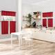 No. 918 Martine Microfiber Semi-Sheer Rod Pocket Kitchen Curtain Valance and Tiers Set