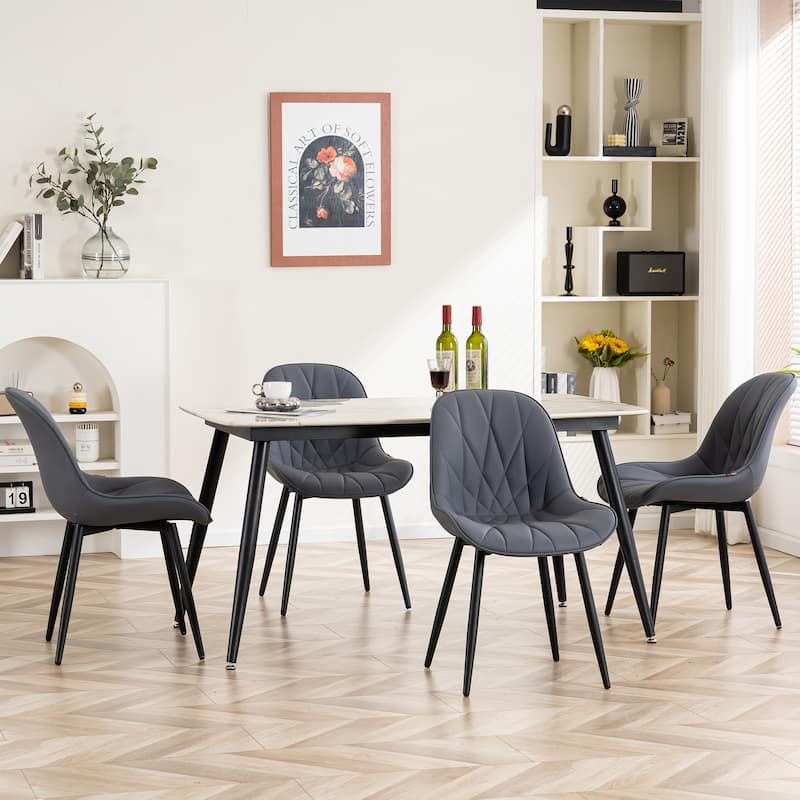 Upholstered Dining Chairs Set of 2 Modern Kitchen Chairs