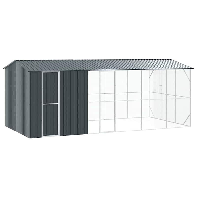 vidaXL Bird Cage Anthracite Galvanized steel