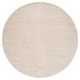 preview thumbnail 6 of 14, SAFAVIEH Handmade Natura Alyona New Zealand Wool Rug 6' Round - Beige/Ivory - Round