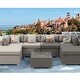 preview thumbnail 26 of 32, COSIEST 7-Piece Outdoor Patio Wicker Sectional Sofa with Coffee Table