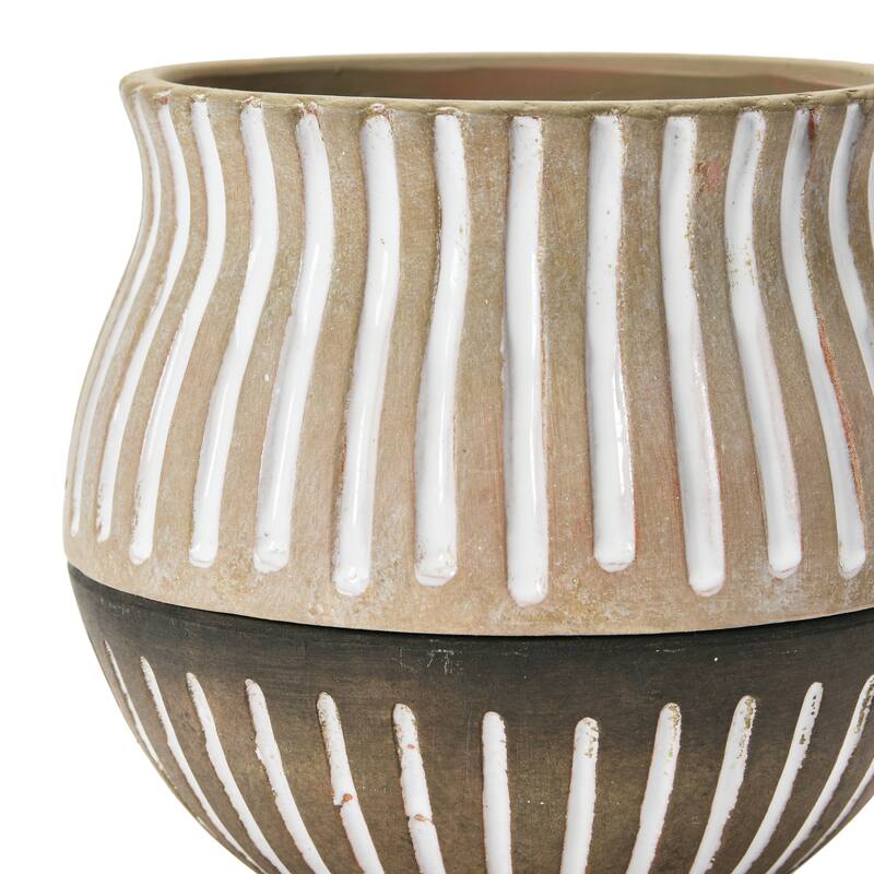 S/2 Terra cotta Pots w Saucers