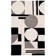 preview thumbnail 7 of 70, SAFAVIEH Handmade Rodeo Drive Frouwa Mid-Century Modern Wool Rug 3' x 5' - Grey/Black - Rectangle