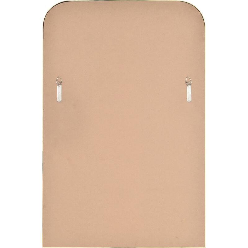 Arch Shape Iron Framed Wall Mirror - 36" - Gold and Clear