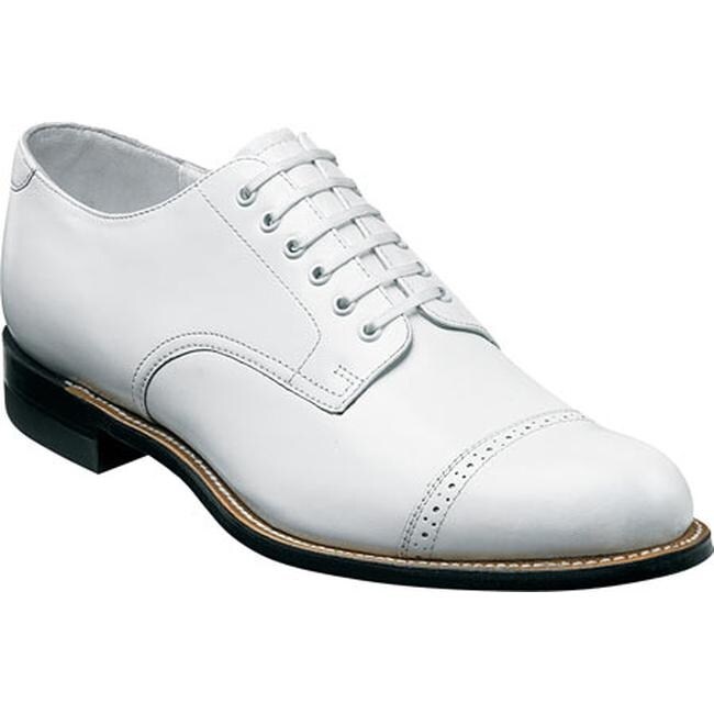 stacy adams mens white shoes