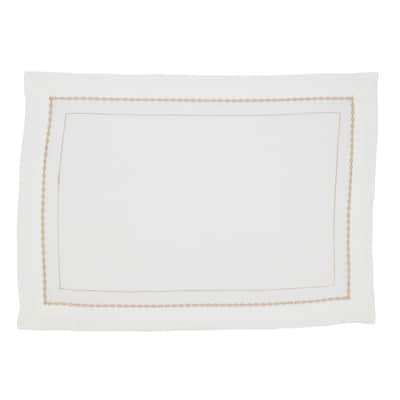 Luxurious Links Embroidered Chainlink Placemat (Set of 4)