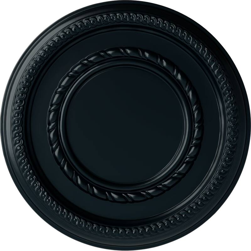 12 5/8"OD x 1 1/8"P Federal Roped Small Ceiling Medallion