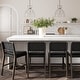 preview thumbnail 39 of 58, Nathan James Cohen Faux Leather Counter or Bar Height Stool, Solid Wood Frame with Footrest and Woven Leather Back