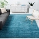preview thumbnail 156 of 192, SAFAVIEH California Premium Shag Izat 2-inch Thick Area Rug 9' Square - Turquoise - Square