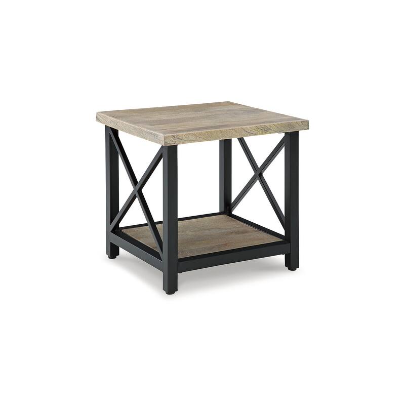 Signature Design by Ashley Bristenfort Brown/Black End Table - 24"W x 22"D x 23"H