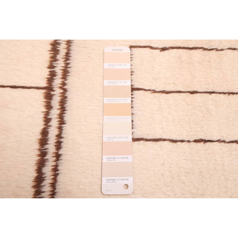 ECARPETGALLERY Hand-knotted Pak Finest Marrakesh Cream Wool Rug - 6'9 x 9'8