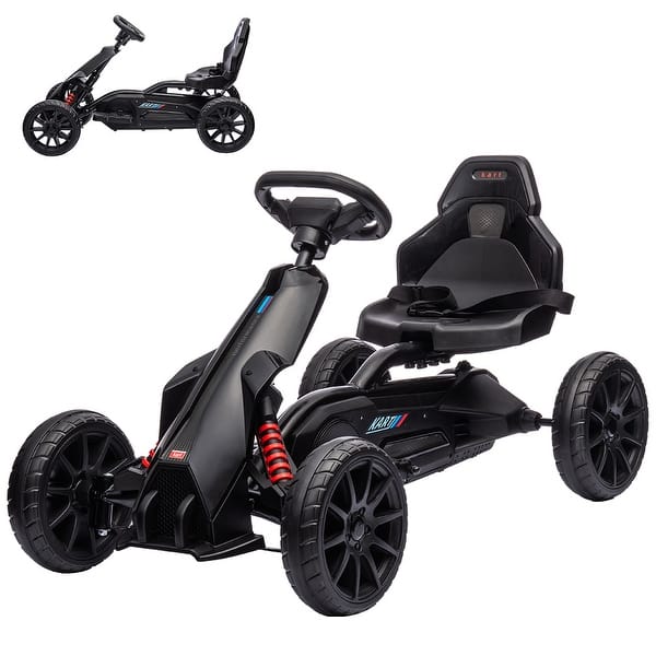 slide 2 of 20, 12V Electric Go Kart for Kids,7Ah Battery Powered Car for Toddlers