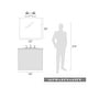 preview thumbnail 46 of 56, Duncan 2-Light Bath Vanity
